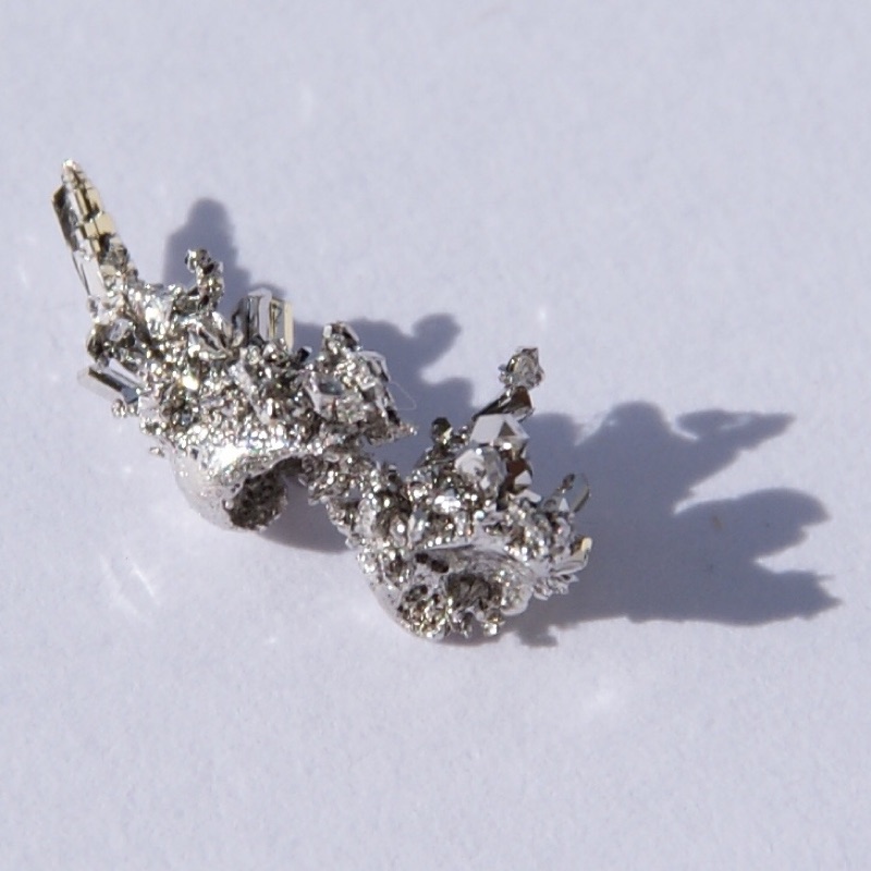 Palladium — Palladium Crystal, about 1 gram. Original size in cm: 0.5 x 1