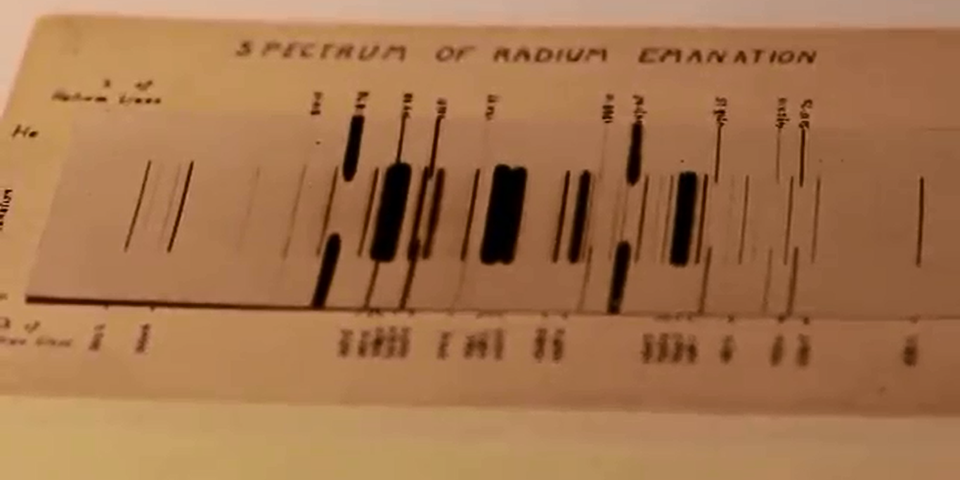 Emission spectrum of Radon